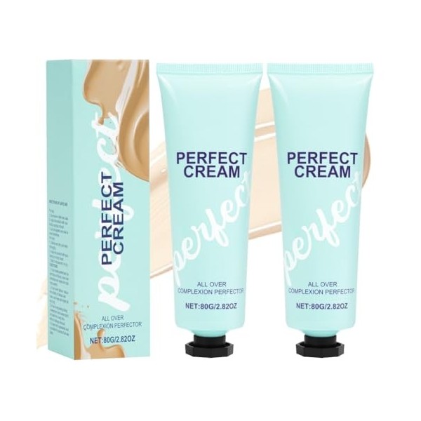 LOPHE Pack de 2 Fond de Teint Corps Waterproof Anti-Sueur avec Couvrant Total - Creme All-Over Complexion Perfector - Maquill