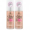Essence Stay All Day 16H Long-Lasting Maquillaje 30 Lot de 2 