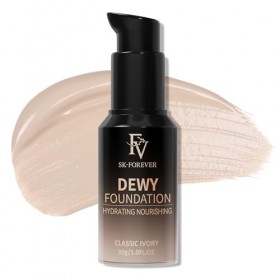 FV Fond de Teint Haute Couvrance Lumineux, Hydratant, Imperméable, Longue Tenue - Effet Peau Fraîche et Naturelle Classic Iv