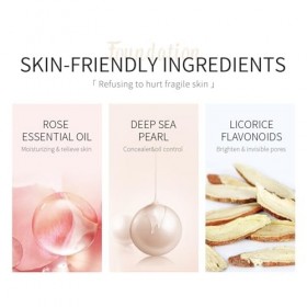 Moisturizing Liquid Foundation, Fond De Teint Liquide 30ml Hydratant à Longue Tenue, Texture Soyeuse – Inclut Une Bb Crème As