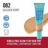 Rimmel London Kind & Free GLOW IT UP Teint Hydratant, 082 Golden Ivory, Apaise les peaux sensibles, Effet bonne mine, Hydrata