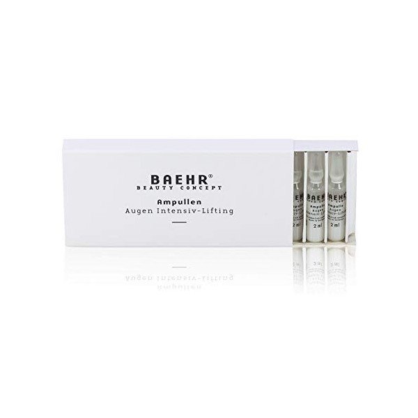 BAEHR Beauty Concept Lot de 10 ampoules de 2 ml pour lifting intensif des yeux