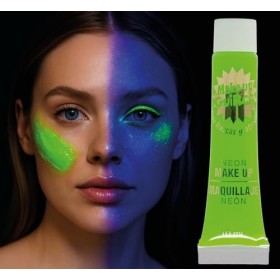 FIESTAS GUIRCA | Maquillage Crème Néon 10ml - Peinture Faciale à lHuile pour Costumes dHalloween, Festivals et Fêtes à Th