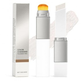 Bâton de fond de teint changeant de couleur avec pinceau, crème de recouvrement hydratante et légère, fond de teint changeant