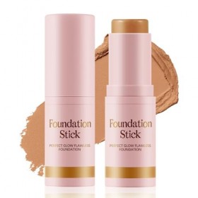 Apooliy Fond de teint mat en stick, maquillage visage multi-usages et stick contour pour un teint naturel, léger et résistant