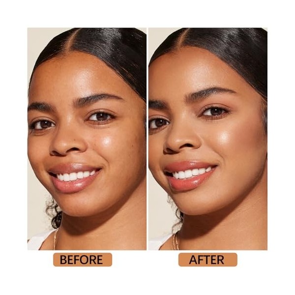 Apooliy Fond de teint mat en stick, maquillage visage multi-usages et stick contour pour un teint naturel, léger et résistant