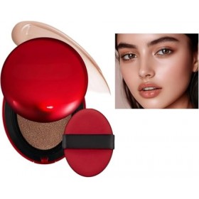 Red Cushion Foundation Texture légère, fini semi-mat portable pendant 72 heures, couvrance modulable, protection solaire, rés