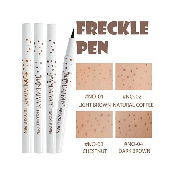 Stylo de maquillage résistant aux taches de rousseur pour taches de rousseur, stylos à points doux et durables pour un maquil