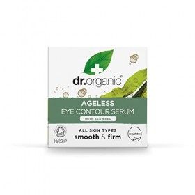 Dr Organic Ageless Eye Contour Serum with Organic Seaweed, Fine Lines, Vegan, Cruelty-Free, Paraben & SLS-Free, Recycled & Re