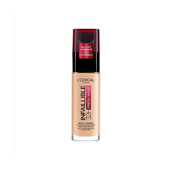 LOréal Paris INFAILLIBLE Fond de teint longue tenue 32h,180 sable rose