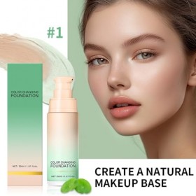 Fond de teint changeant avec Centella Asiatica - Fond de teint liquide hydratant en apesanteur Green-01 