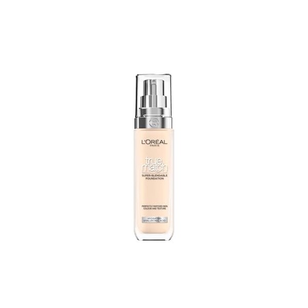 LOréal Paris True Match Fond de teint liquide à lacide hyaluronique et aloe vera True Match 30 ml