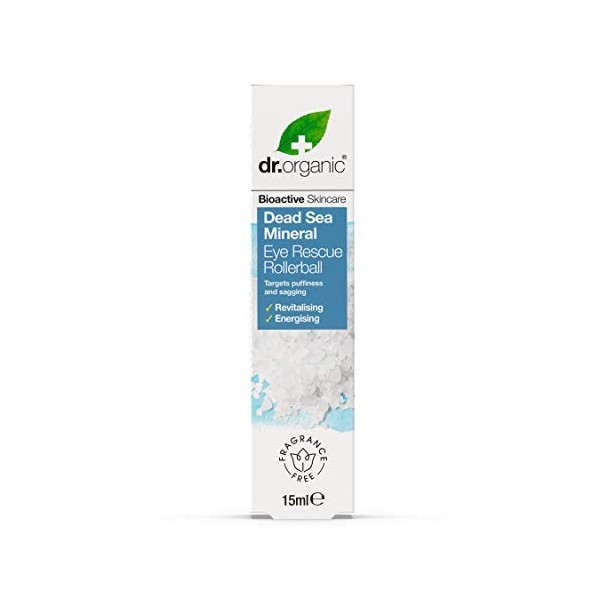 Dr. Organic Roll-On Rescue aux Minéraux de la Mer Morte 15 ml