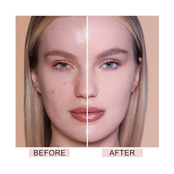 Apooliy Fond de teint mat en bâton, léger et couvrant, fond de teint longue tenue,Concealer en bâton, résistant à leau