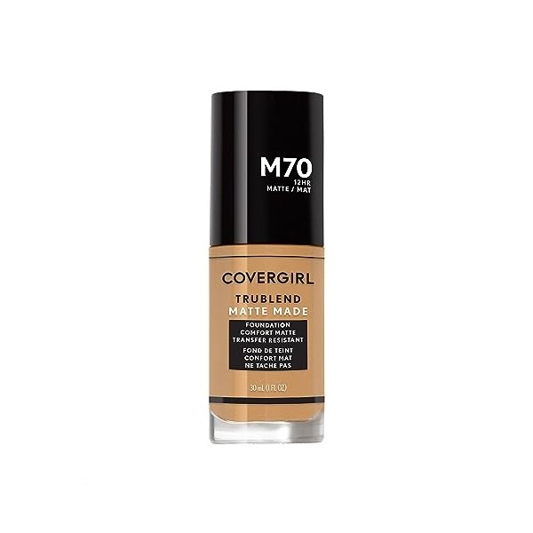 CoverGirl TruBlend Matte Made Liquid Foundation - M70 Sand Beige for Women 1 oz Foundation