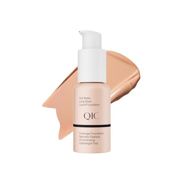 Fond de Teint Waterproof, Tenue 12H+, Couvrance Moyenne à Totale – Texture Crémeuse & Soyeuse, Facile à Appliquer Sans Effet 