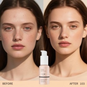 Fond de Teint Waterproof, Tenue 12H+, Couvrance Moyenne à Totale – Texture Crémeuse & Soyeuse, Facile à Appliquer Sans Effet 