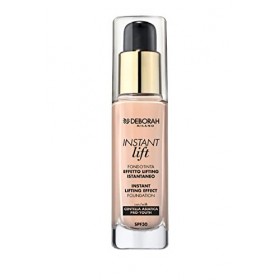 Deborah Fond de teint Instant LIft N.0 Fair Rose SPF30, Longue tenue, Effet Lifting, Texture fluide et légère, avec poignées 