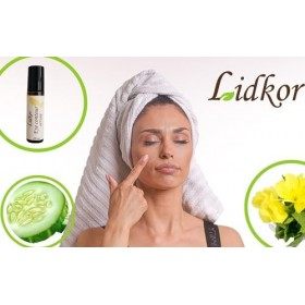 LIDKOR Sérum contour des Yeux 10 ml - Onagre et Vitamine E - rouleau oculaire après dermaroller - Hydratant Anti-Rides & Anti