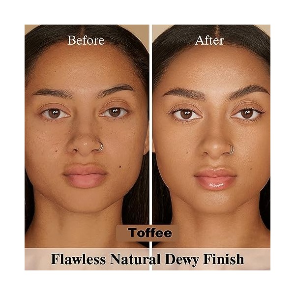 FV Fond de Teint Hydratation, Couvrance Moyenne & Finition Naturel, Longue Tenue, Fond de teint Waterproof Pour Peaux Sèches/