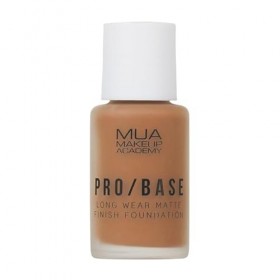 MUA Makeup Academy Pro/Base Fond de teint mat longue tenue couvrance complète, teinte 183, 30 ml – Végétalien et sans cruaut