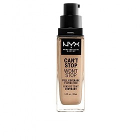 NYX Professional Makeup Fond de Teint Liquide Couvrant Tenue 24h Cant Stop Wont Stop Liquid Foundation, Waterproof, Fini Ma