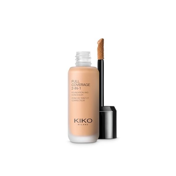 KIKO Milano Full Coverage 2-in-1 Foundation & Concealer 12 - N 80, Fond De Teint/Correcteur 2 En 1 À Couvrance Élevée