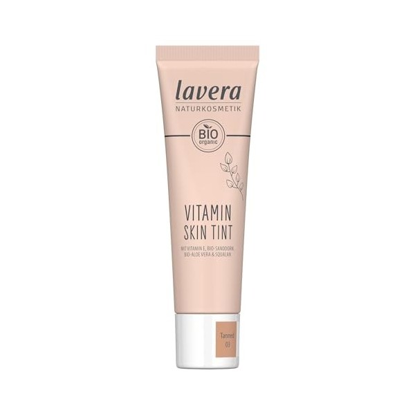 lavera Vitamin Skin Tint Medium 02 - Fond de teint pour un teint frais - dissimule les fines imperfections - perfectionne la 