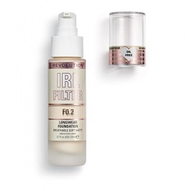 Makeup Revolution, Irl Filter, Longwear, Fond de Teint, F0.2, 23ml