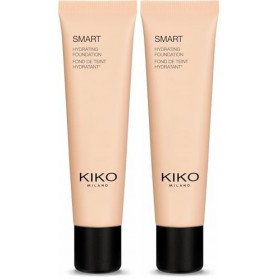 KIKO Milano Smart Hydrating Foundation 09 - WB 30, Fond De Teint Fluide Hydratant Et Uniformisant Lot de 2 