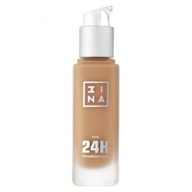 3INA MAKEUP - The 24h Foundation 621 - Fond de Teint Beige foncé avec Sous-Teinte Neutre - Fond de Teint Couvrant Imperfectio