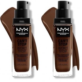 NYX Professional Makeup Fond de Teint Liquide Couvrant Tenue 24h Cant Stop Wont Stop Liquid Foundation, Waterproof, Fini Ma