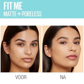 Maybelline New York - Fond de Teint Fluide Fit Me - Matte & Poreless - Peaux normales à grasses - Teinte : 238 Bronze Doré - 