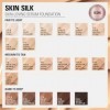 Makeup Revolution, Skin Silk Serum Foundation, Light to Medium Coverage, Contains Hyaluronic Acid, F0.5, 23ml Lot de 2 