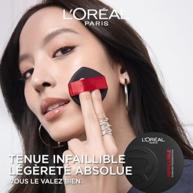 LOréal Paris - Fond de Teint Cushion 24H Air Wear - Haute Couvrance Indétectable - Sans Transfert - Tous Types de Peau - Tei