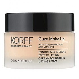 Korff Fondoteint crème Effet Lifting, coprise moyenne élevée avec acide hyaluronique et vitamine E, Texture fondante et Creme