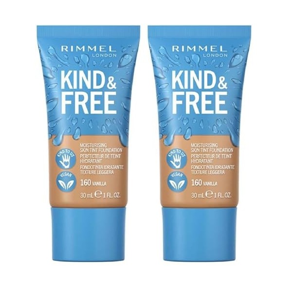 Rimmel - Perfecteur de teint Kind & Free - 160 Vanilla Lot de 2 