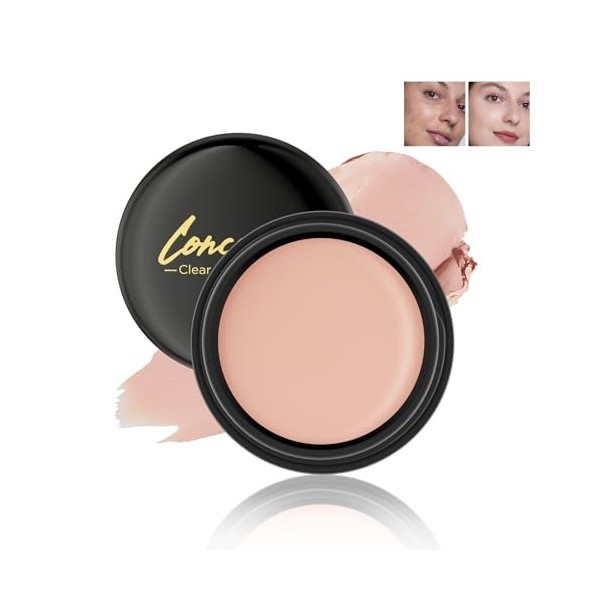 Boobeen Fond de teint imperméable et couvrant, Fond de teint crème, Couvrance légère et durable pour un fini impeccable