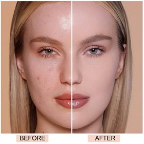 Boobeen Fond de teint imperméable et couvrant, Fond de teint crème, Couvrance légère et durable pour un fini impeccable