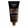 NYX PROFESSIONAL MAKEUP Born To Glow Fond de teint Natural Radiant à couvrance moyenne Noyer