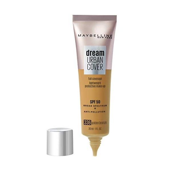 Maybelline New York - Perfecteur de Teint - Protection Anti-UV & Anti-Pollution - Dream Urban Cover - Teinte : Bronze Doré 3