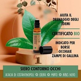 YLATÌ | Biolab | SÉRUM CONTOUR DES YEUX pour le traitement des poches sous les yeux et des cernes. Enrichie en antioxydants, 