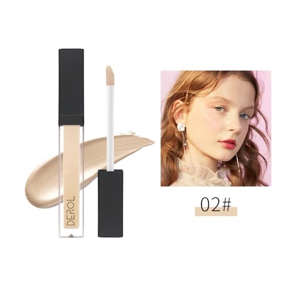 Fond de teint liquide, couvrance naturelle et anti-cernes léger hautement pigmenté, Anti-tâches et correcteurs 02, 6,5 ml