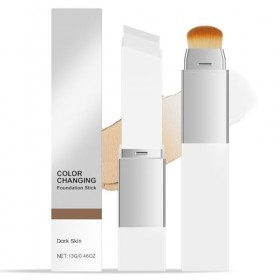 ALIIP Fond de teint en bâton Change de couleur - Fond de teint coréen en crème avec pinceau, Fondation pour le maquillage à c