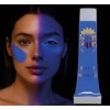 FIESTAS GUIRCA | Maquillage Crème Néon 10ml - Peinture Faciale à lHuile pour Costumes dHalloween, Festivals et Fêtes à Th