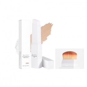 Blanc Cover Cream Stick - Stick fond de teint 2 en 1 qui change de couleur, formule légère à couvrance totale pour une peau i