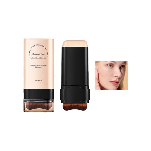 Deux en Un - Luxe Anti - Rides Fond de Teint Maquillage, Double Tête Fond de Teint Maquillage, Perfect Eraser Foundation Make