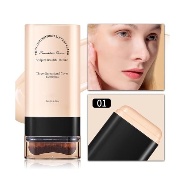 Deux en Un - Luxe Anti - Rides Fond de Teint Maquillage, Double Tête Fond de Teint Maquillage, Perfect Eraser Foundation Make