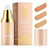Fondation Liquide, Flawless Colour Changing Warm Skin Tone Foundation, Fond de teint changeant de couleur SPF50+ Correcteur H