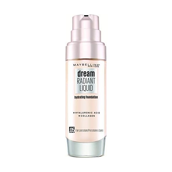 Maybelline New York Dream Radiant Fond de teint liquide N°05 Fair Porcelaine 30 ml